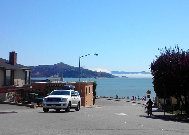 Driving in Sausalito