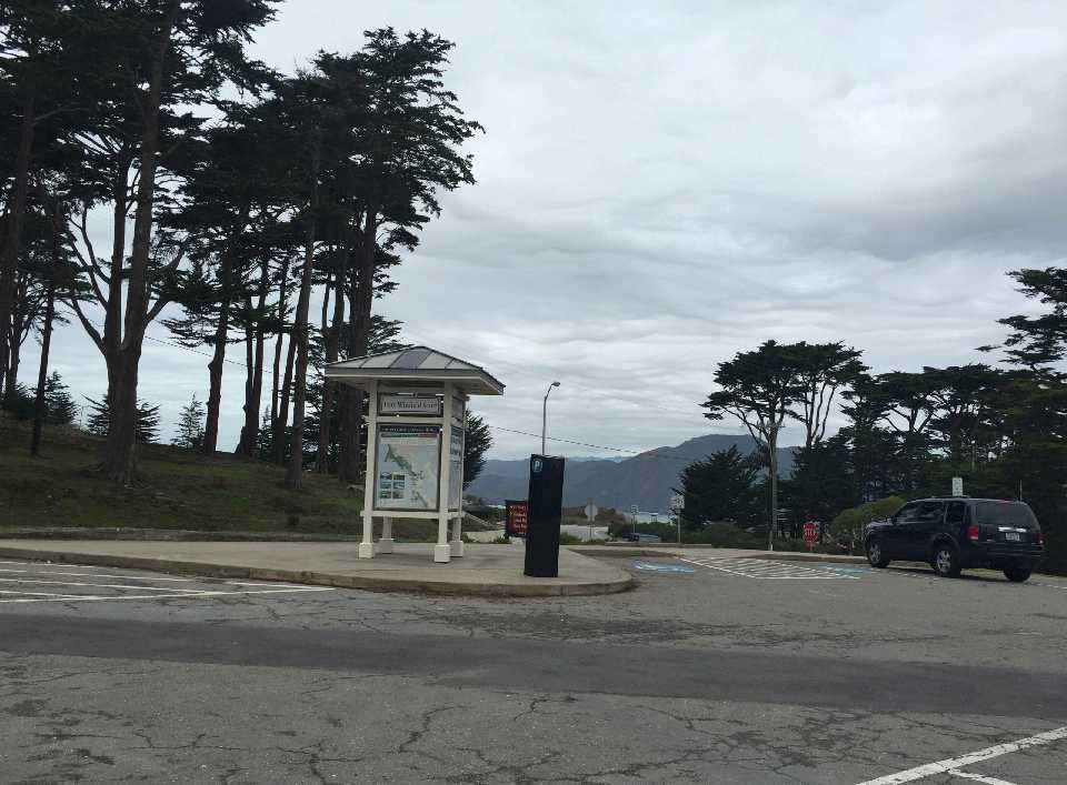 Fort Winfield Scott Parking Lot at the Golden Gate Bridge