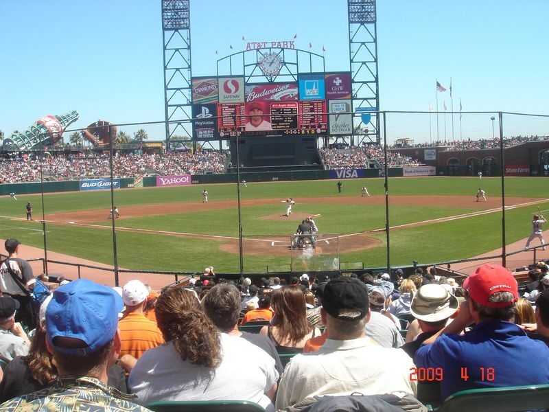 Sf Giants Stadium Seating Chart View From Seat