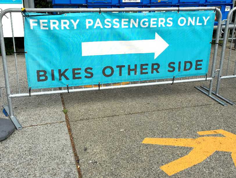 Sausalito ferry bike guidelines