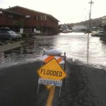 Gate 5 Road flooded in Sausalito